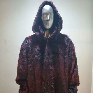 Eizzo damselle mink fur coat jacket.